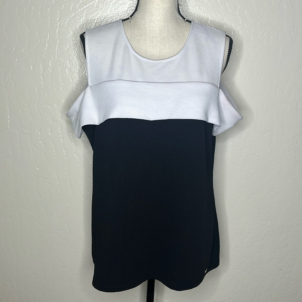 Calvin Klein white and black tank top